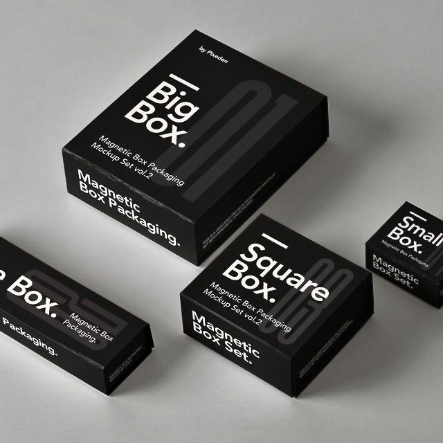 black Corrugated Boxes - black Mailer Boxes | Blumun Customs