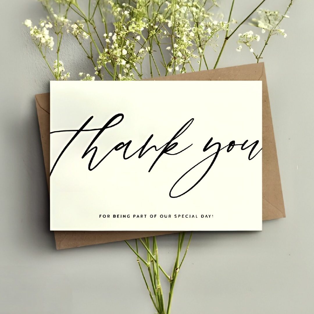 Thankyou card Blumun Customs